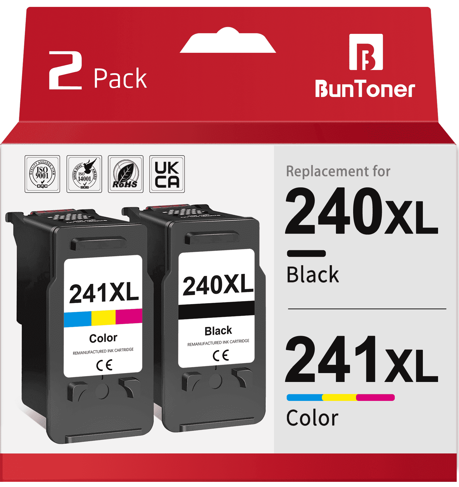 240XL 241XL for Canon Ink 240 and 241 for Pixma MG3620 MG3600 Ink Cartirdge Combo Pack