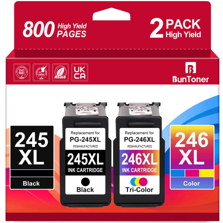 245xl 246xl Ink Cartridge Compatible for Canon Ink 245 and 246 for Pixma MG2522 2520 MX490 TS3322 TR4522 TR4520 Printer