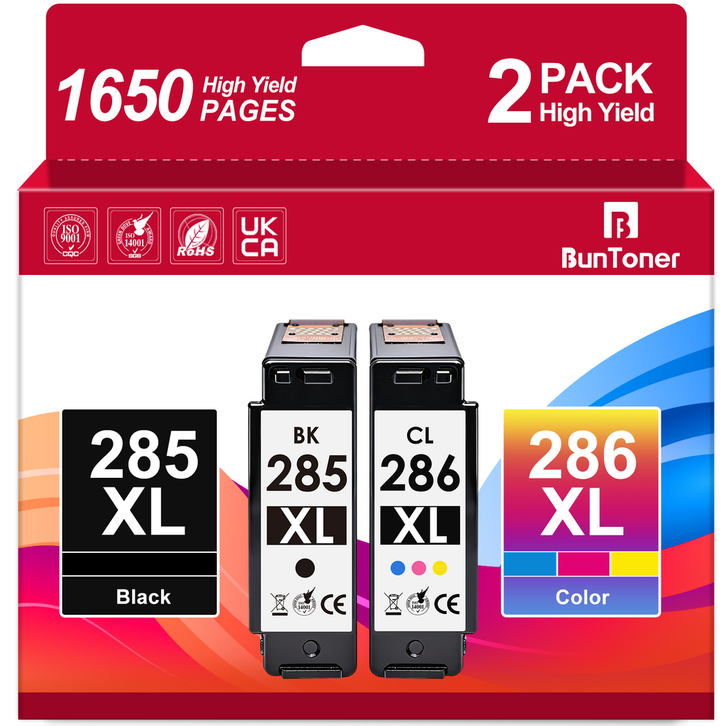 285 286 Ink Cartridges Compatible for Canon Ink 285 and 286 for PG 285XL Black Ink for PIXMA TS7720 TR7820 TS7722 Printer