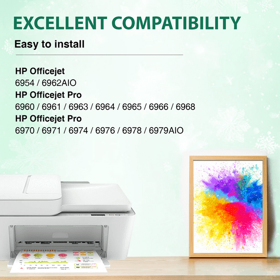 902 Ink Cartridge Compatible for HP 902XL Ink Cartridges for 902 902xl HP Ink (1 Black)