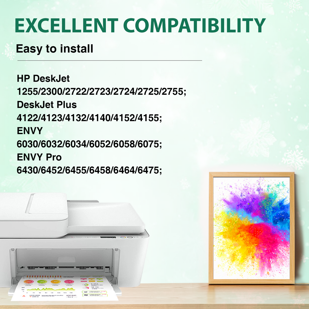 67XL Black Ink Cartridge Compatible for HP 67 Black Ink Cartridge for HP Ink 67 for Envy 6000 6055e Deskjet 2700 2752e 2755e 2742e 4155e Printer