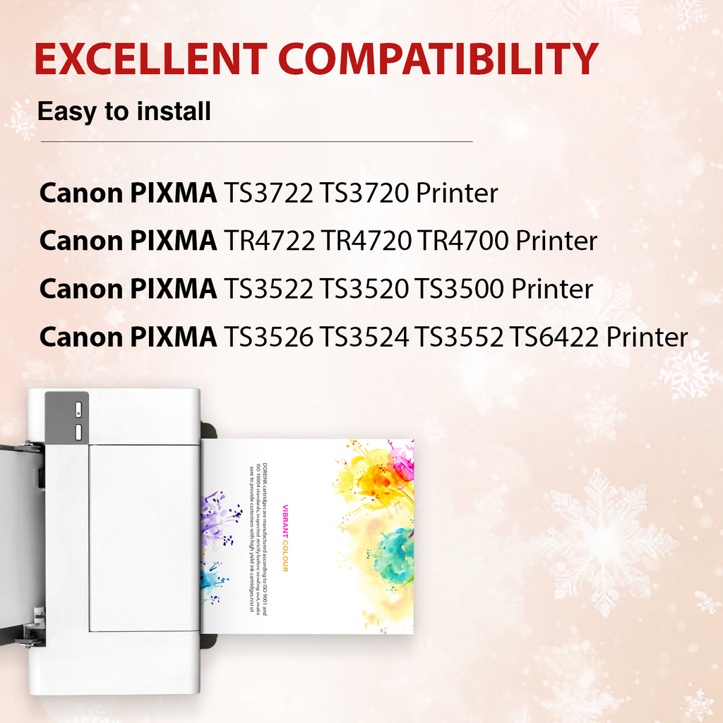 275XL Black Ink Cartridges Compatible for Canon 275 PG-275 Black Ink for Canon Ink 275 XL for Canon Pixma TS3722 TR4722 Printers (1 Black)