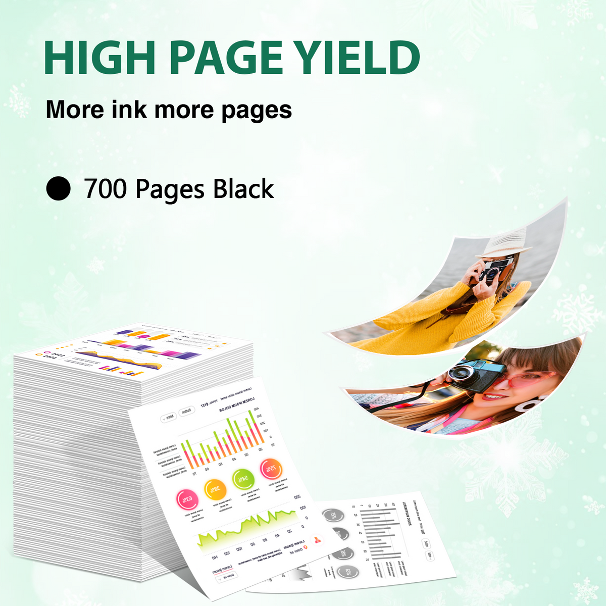 67XL Black Ink Cartridge Compatible for HP 67 Black Ink Cartridge for HP Ink 67 for Envy 6000 6055e Deskjet 2700 2752e 2755e 2742e 4155e Printer